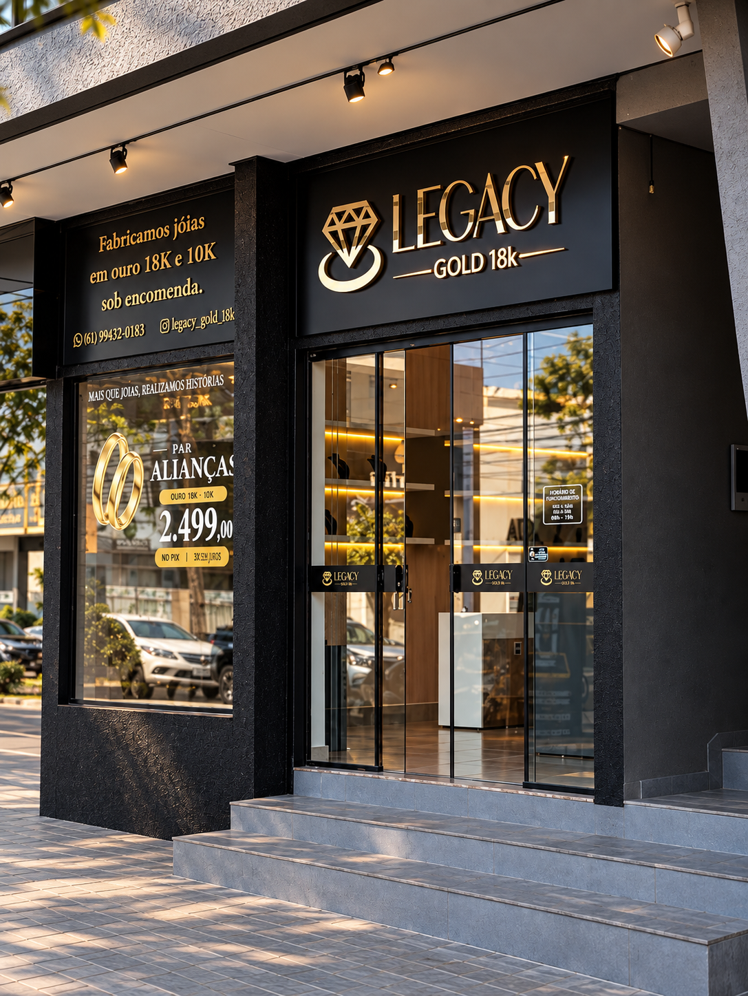 Fachada da loja Legacy Gold